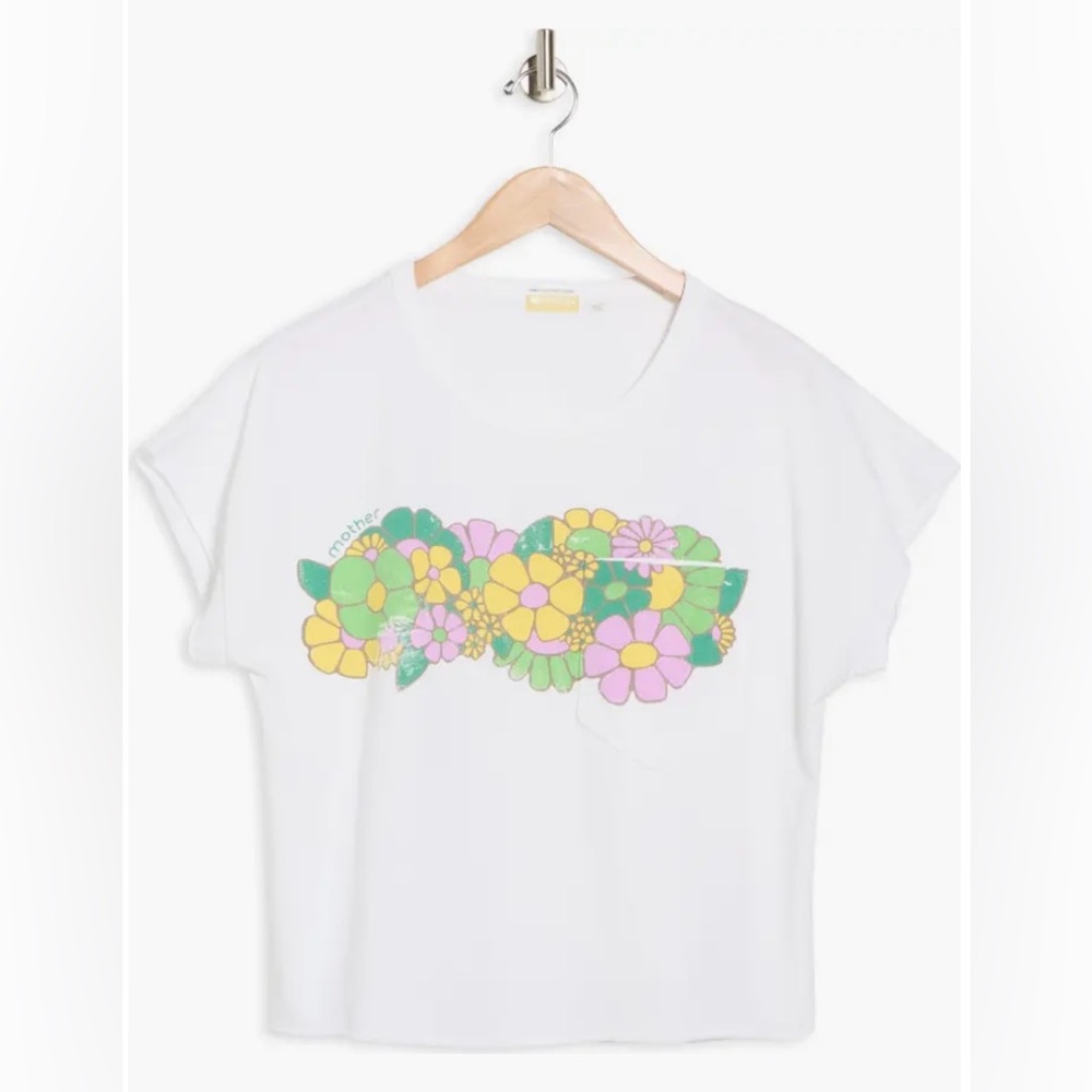 Mother Keep on Rollin Tee Flower Patch NWT L - Picture 2 of 5